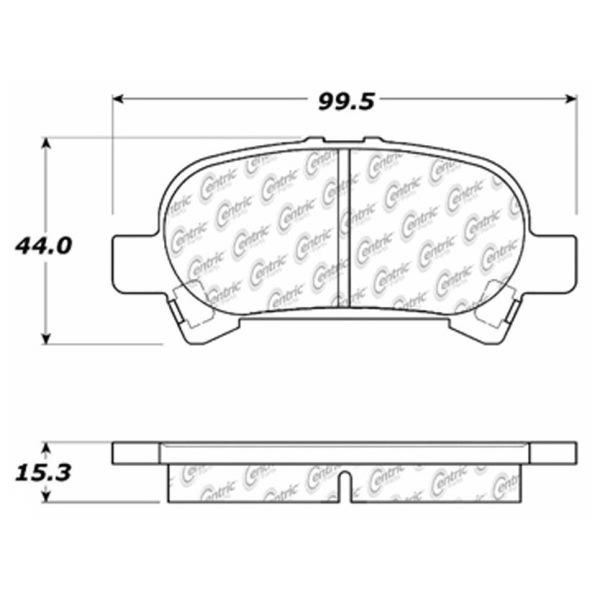 Centric Posi Quiet™ Ceramic Brake Pads With Shims And Hardware 105.08280