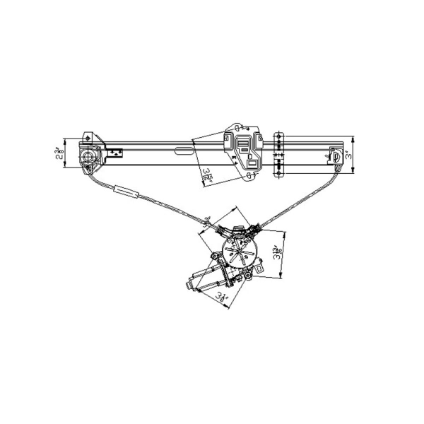 TYC TYC Power Window Motor and Regulator Assembly 660055