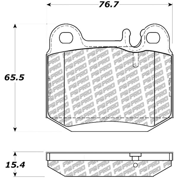 Centric Posi Quiet Pro™ Semi-Metallic Rear Disc Brake Pads 500.08740