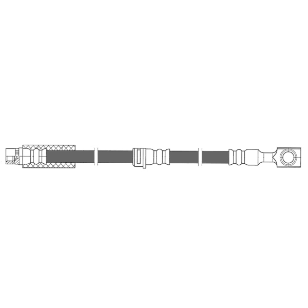 Centric Front Lower Brake Hose 150.62169