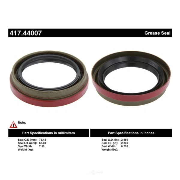 Centric Premium™ Front Inner Wheel Seal 417.44007