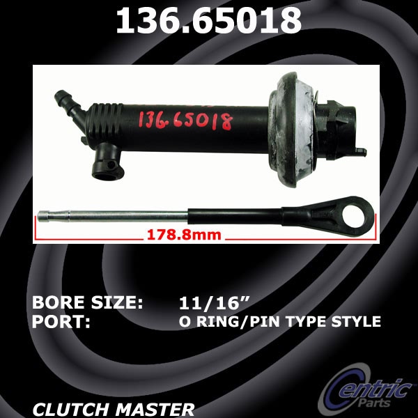 Centric Premium Clutch Master Cylinder 136.65018