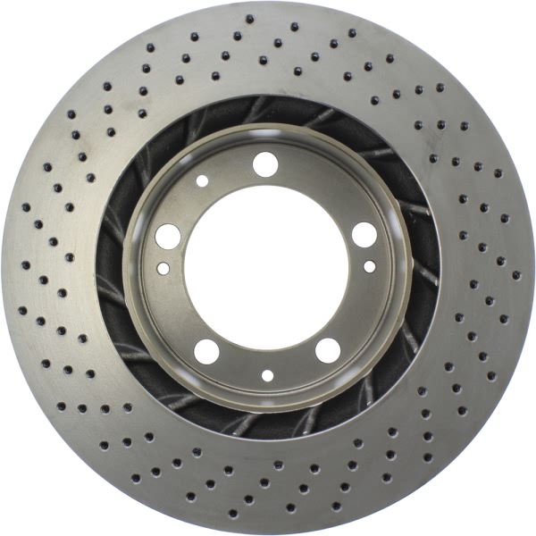 Centric SportStop Drilled 1-Piece Front Passenger Side Brake Rotor 128.37028