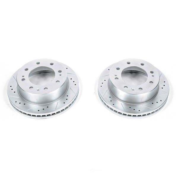 Power Stop PowerStop Evolution Performance Drilled, Slotted& Plated Brake Rotor Pair AR82153XPR