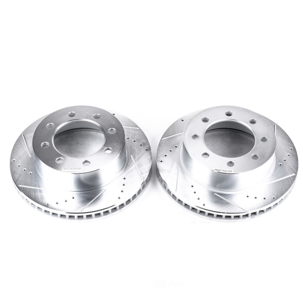Power Stop PowerStop Evolution Performance Drilled, Slotted& Plated Brake Rotor Pair AR8771XPR