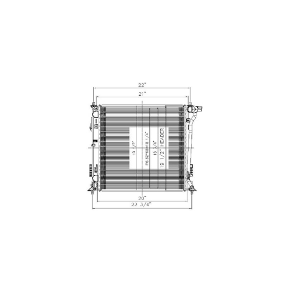 TYC Engine Coolant Radiator 13577