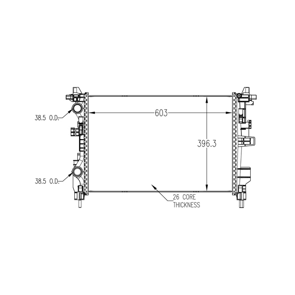 TYC Engine Coolant Radiator 13533