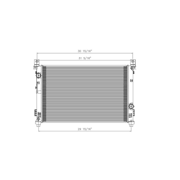 TYC Engine Coolant Radiator 13025