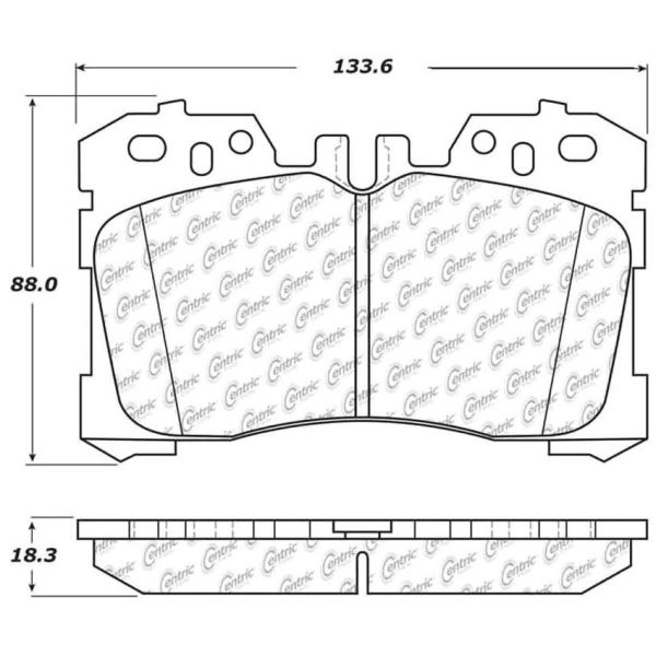 Centric Premium Ceramic Front Disc Brake Pads 301.12820