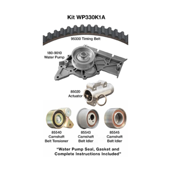Dayco Timing Belt Kit With Water Pump WP330K1A