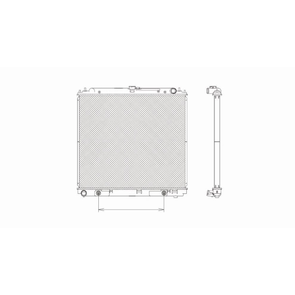TYC Engine Coolant Radiator 2807