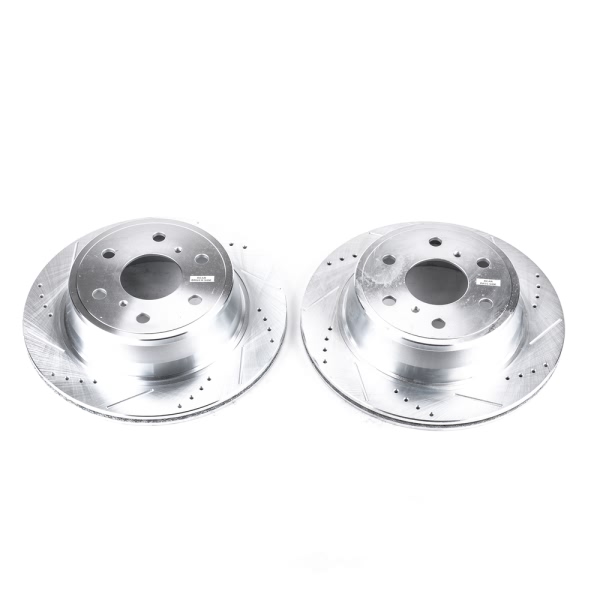 Power Stop PowerStop Evolution Performance Drilled, Slotted& Plated Brake Rotor Pair AR8658XPR