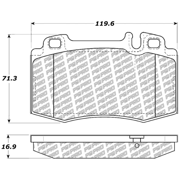 Centric Posi Quiet Pro™ Semi-Metallic Front Disc Brake Pads 500.08473