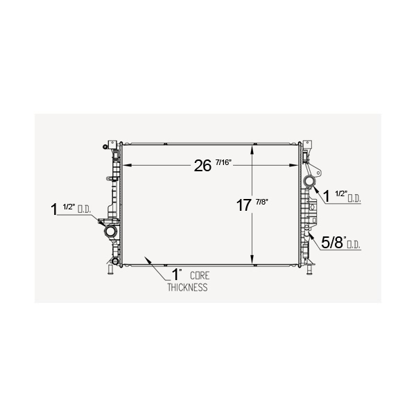 TYC Engine Coolant Radiator 13593