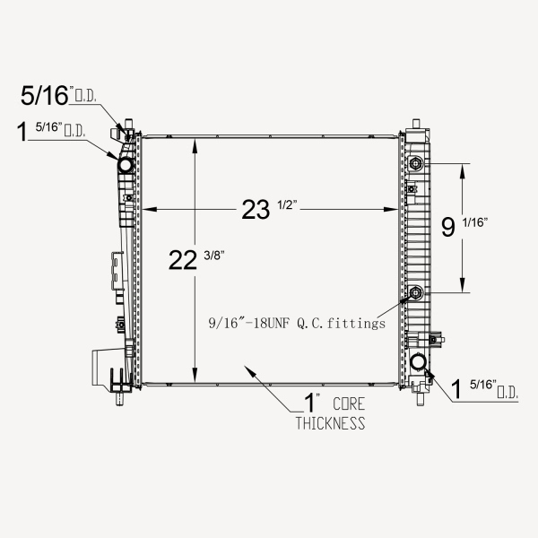 TYC Engine Coolant Radiator 13613