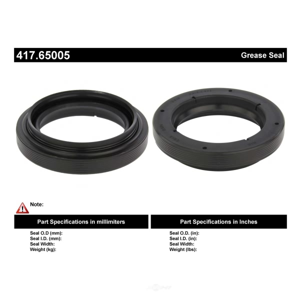 Centric Premium™ Front Wheel Seal 417.65005
