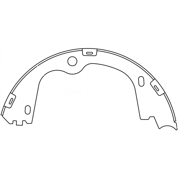 Centric Premium Rear Parking Brake Shoes 111.10780