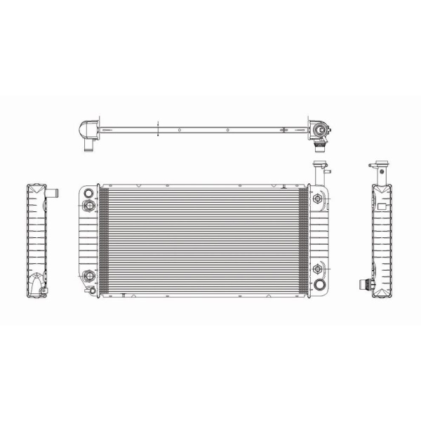 TYC Engine Coolant Radiator 2866