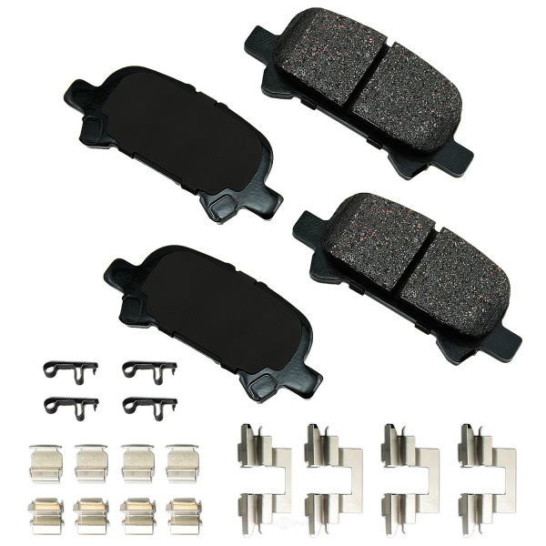 Akebono Pro-ACT™ Ultra-Premium Ceramic Rear Disc Brake Pads ACT828A