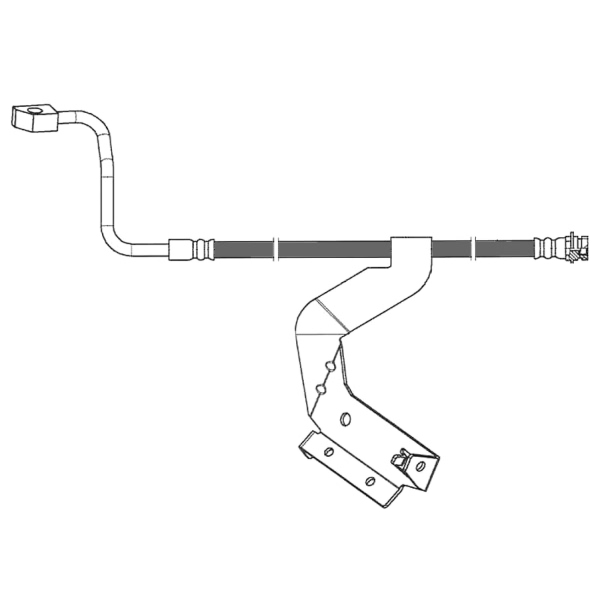 Centric Front Driver Side Brake Hose 150.65210