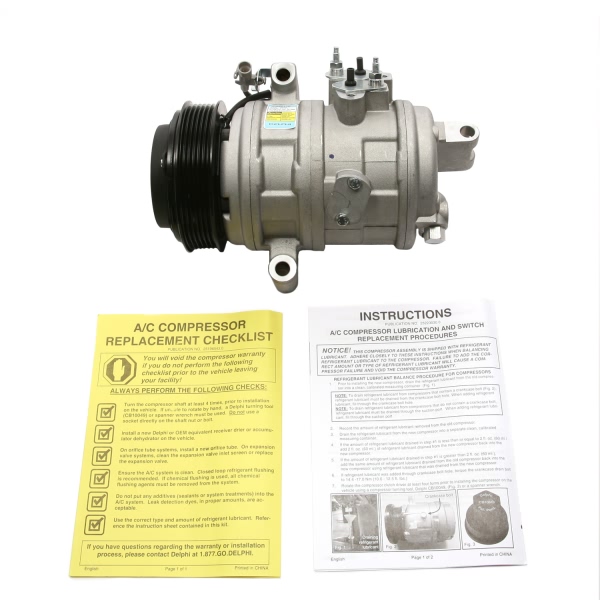 Delphi A C Compressor With Clutch CS20116