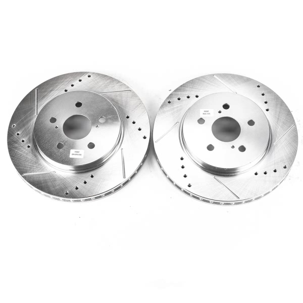 Power Stop PowerStop Evolution Performance Drilled, Slotted& Plated Brake Rotor Pair JBR1152XPR