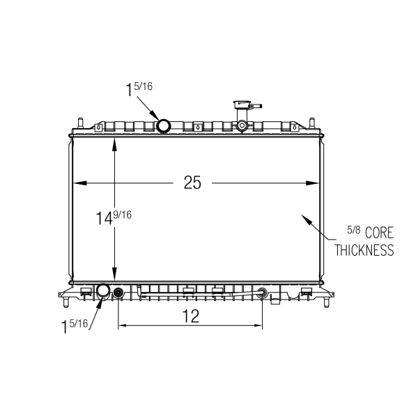 TYC Engine Coolant Radiator 13061