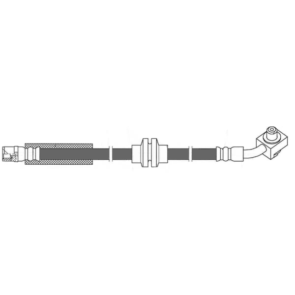 Centric Front Driver Side Brake Hose 150.62186