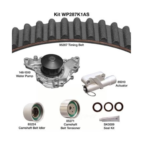 Dayco Timing Belt Kit With Water Pump WP287K1AS