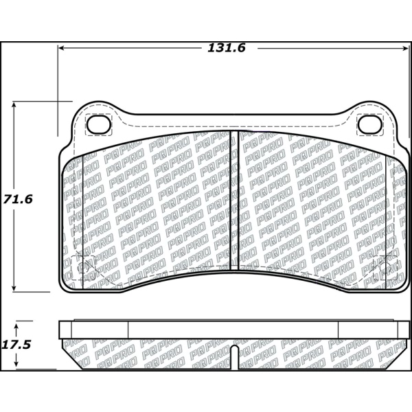 Centric Posi Quiet Pro™ Semi-Metallic Rear Disc Brake Pads 500.13830
