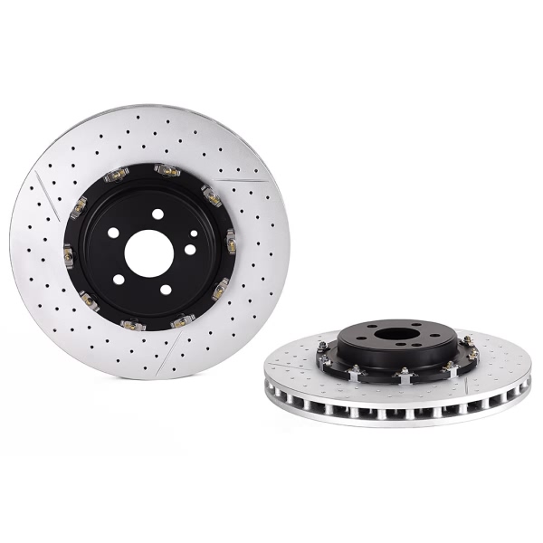 brembo OE Replacement Drilled and Slotted Vented Front Brake Rotor 09.8880.23