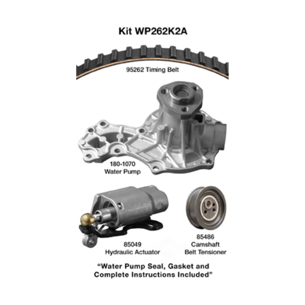 Dayco Timing Belt Kit With Water Pump WP262K2A