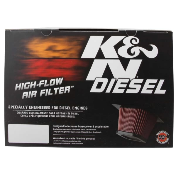 K&N E Series Unique Red Air Filter （7" H) E-0784