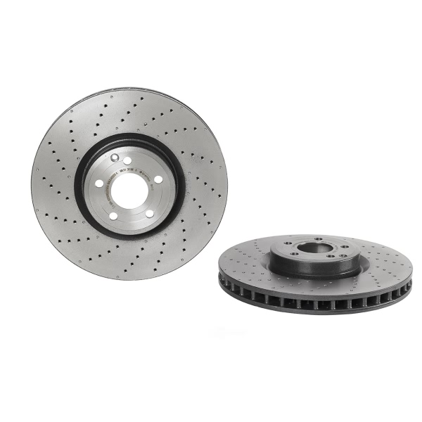 brembo UV Coated Series Drilled Vented Front Brake Rotor 09.B474.11