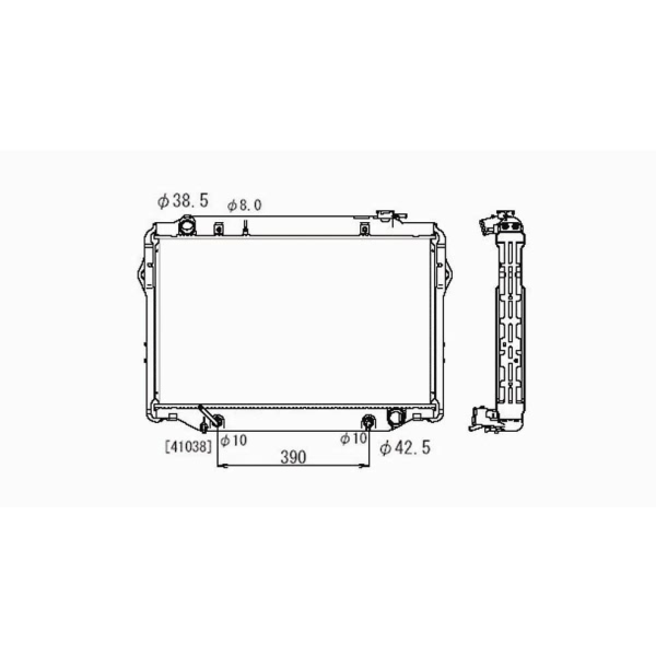 TYC Engine Coolant Radiator 1918