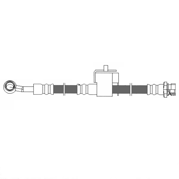 Centric Rear Passenger Side Brake Hose 150.51321