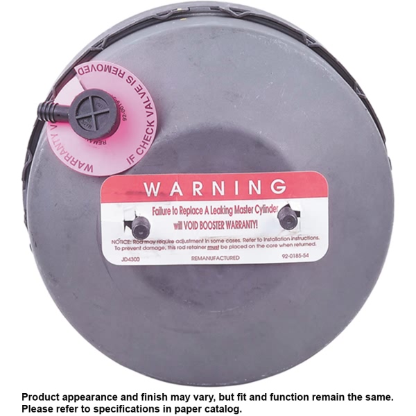 Cardone Reman Remanufactured Vacuum Power Brake Booster w/o Master Cylinder 53-5980