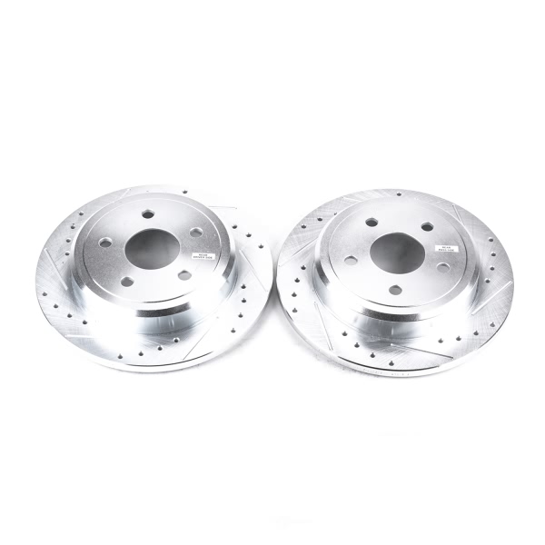 Power Stop PowerStop Evolution Performance Drilled, Slotted& Plated Brake Rotor Pair AR8793XPR