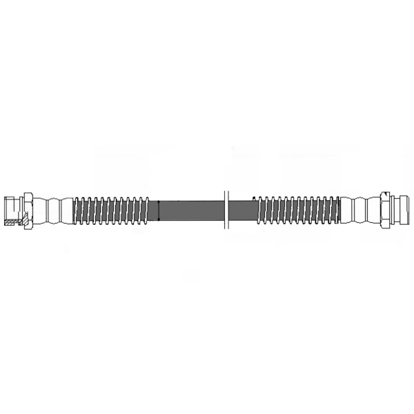 Centric Rear Driver Side Upper Brake Hose 150.50306
