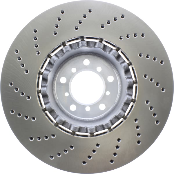 Centric SportStop Drilled 1-Piece Front Passenger Side Brake Rotor 128.34081