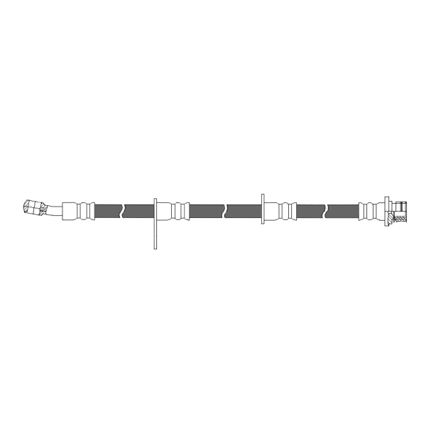 Centric Front Passenger Side Brake Hose 150.40103