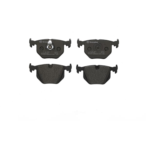 brembo Premium Low-Met OE Equivalent Rear Brake Pads P06020