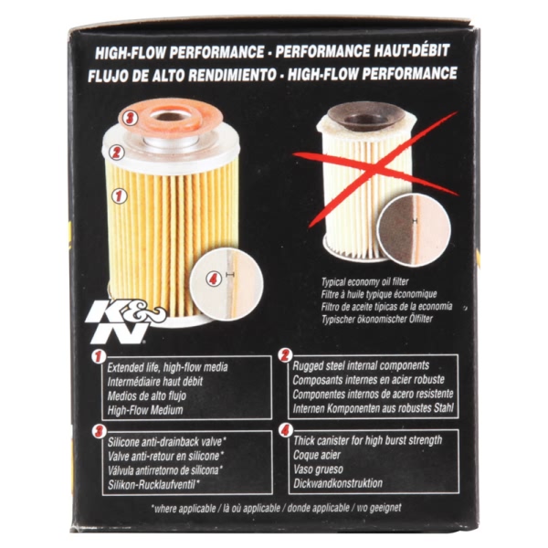 K&N Performance Gold™ Wrench-Off Oil Filter HP-1004