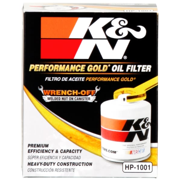 K&N Performance Gold™ Wrench-Off Oil Filter HP-1001