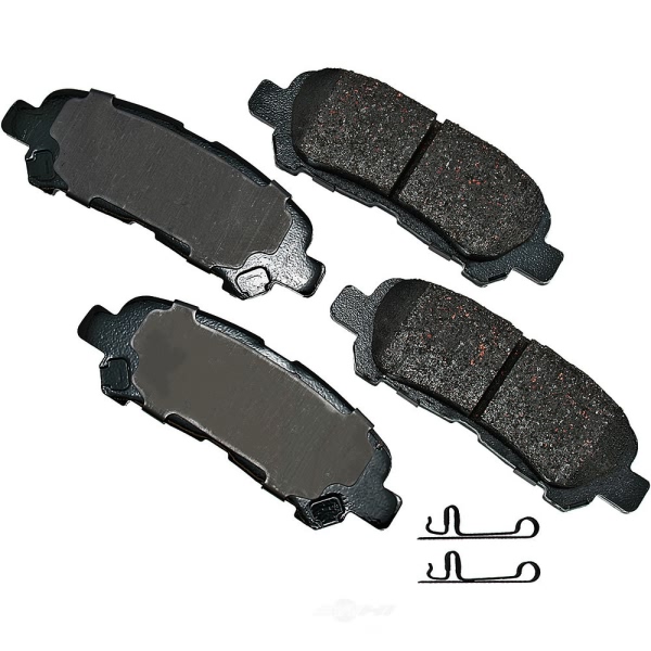 Akebono Pro-ACT™ Ultra-Premium Ceramic Rear Disc Brake Pads ACT1325
