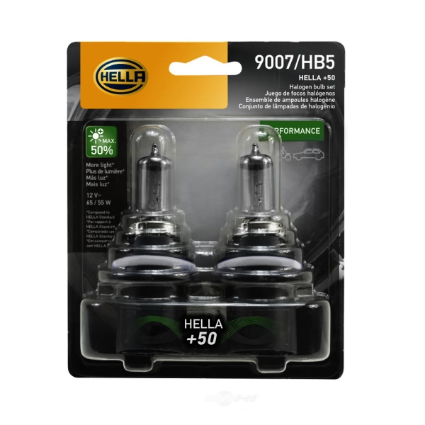 Hella 9007P50Tb Performance Series Halogen Light Bulb 9007P50TB