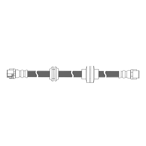 Centric Front Brake Hose 150.35023