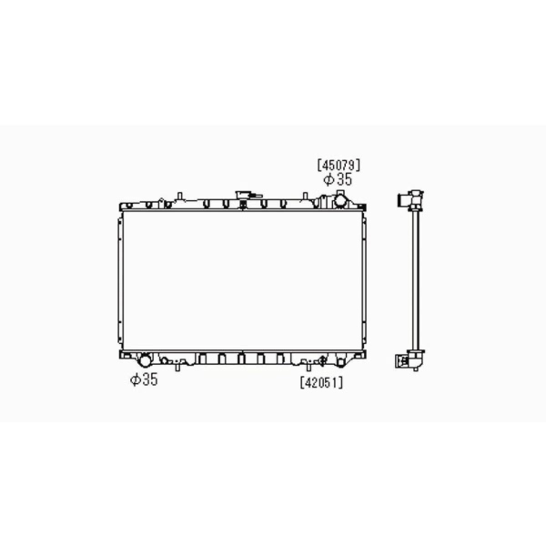 TYC Engine Coolant Radiator 2415