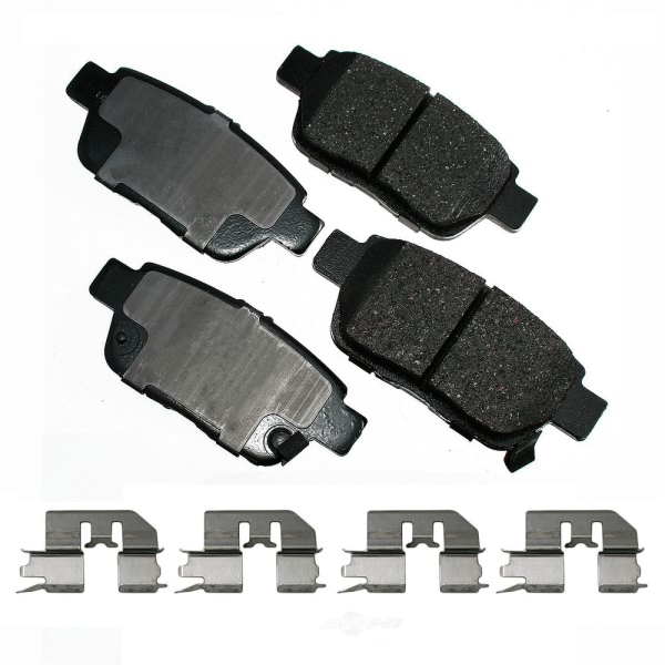 Akebono Pro-ACT™ Ultra-Premium Ceramic Rear Disc Brake Pads ACT1103