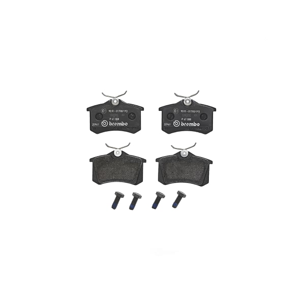 brembo Premium Low-Met OE Equivalent Rear Brake Pads P61088